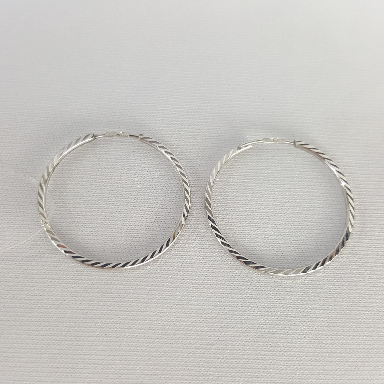 Серьги конго из серебра с алмазной гранью SOKOLOV 94140073 серебро с родием коллекц. SKLV, фото 1