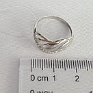 Серебряное кольцо  Фианит Aquamarine 64990А.5 серебро с родием, фото 3