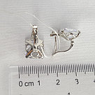 Серьги из серебра с фианитами SOKOLOV 94022280 покрыто  родием с английским замком, фото 3