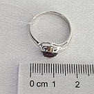Кольцо из серебра с гранатом SOKOLOV 92011756 покрыто  родием, фото 3