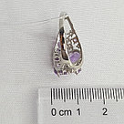 Кольцо из серебра с аметистами и фианитами SOKOLOV 92010221 покрыто  родием, фото 3
