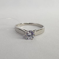 Помолвочное кольцо из родированного серебра SOKOLOV 94010047 покрыто родием