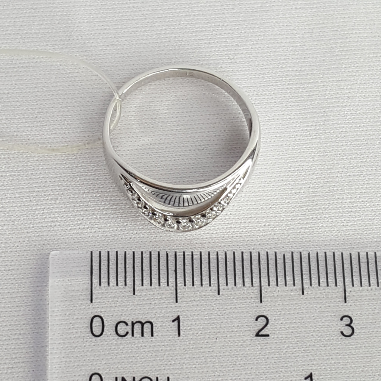 Кольцо из серебра с фианитами SOKOLOV 94012417 покрыто родием - фото 3 - id-p50153854