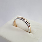 Обручальное кольцо из золочёного серебра SOKOLOV 94110029 покрыто  родием, фото 2