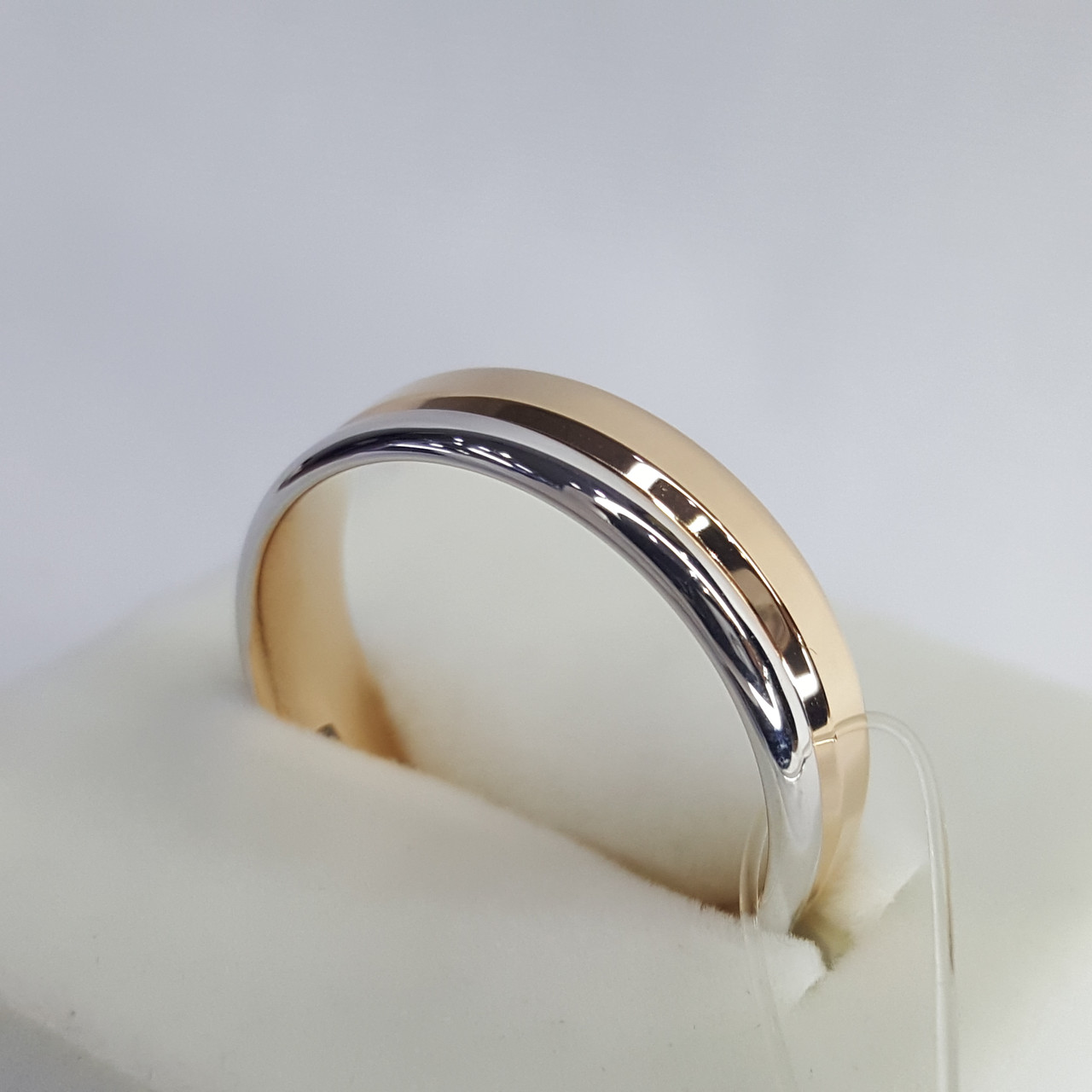 Обручальное кольцо из золочёного серебра SOKOLOV 94110028 покрыто родием - фото 2 - id-p50154863