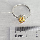 Кольцо из серебра  Цитрин  Фианит Aquamarine 6523206А.5, фото 3