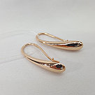 Серьги из золочёного серебра Diamant 93-120-00844-1 серебро с позолотой, фото 2