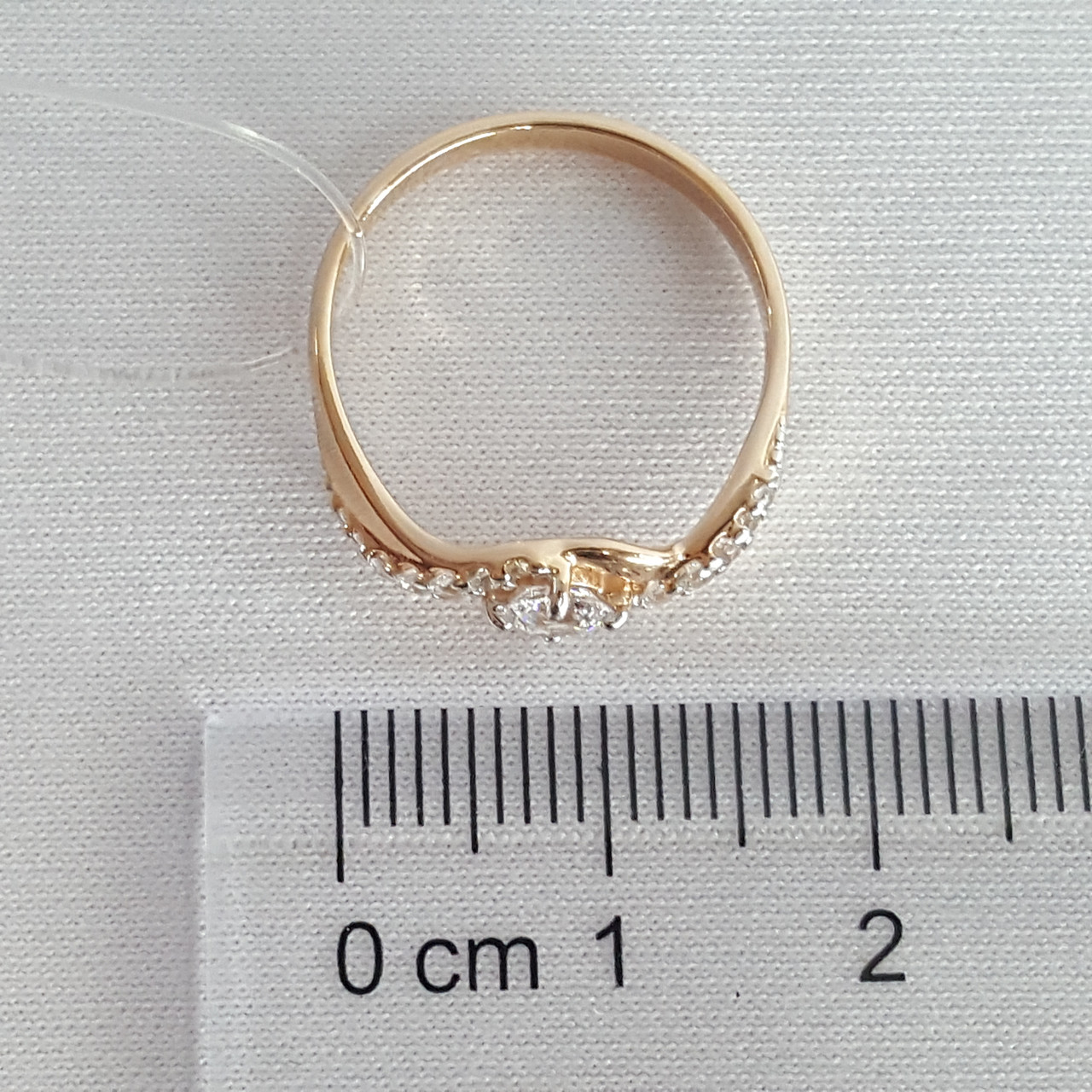 Кольцо из золочёного серебра с фианитами SOKOLOV 93010617 позолота - фото 3 - id-p51057246