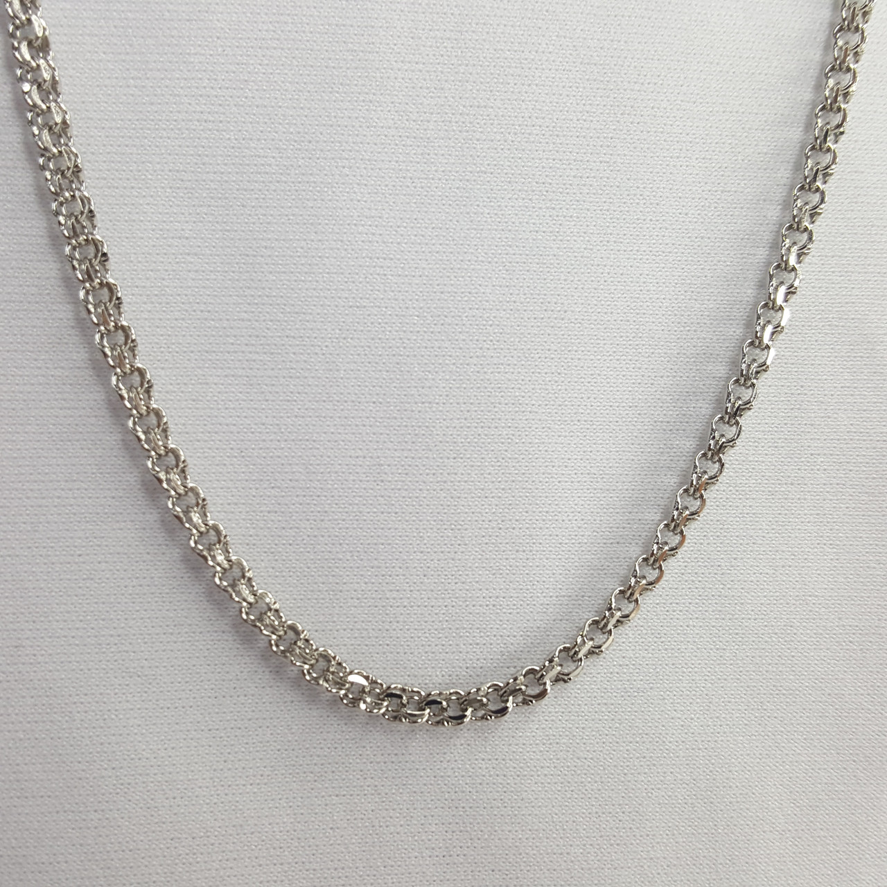 Цепь из серебра Diamant 96-180-14045-1 покрыто родием, бисмарк ручной - фото 1 - id-p99217165