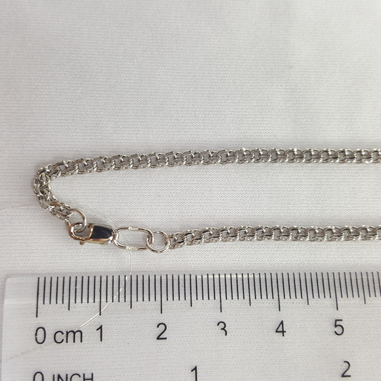 Цепь из серебра Diamant 96-180-14045-1 покрыто родием, бисмарк ручной - фото 2 - id-p99217165