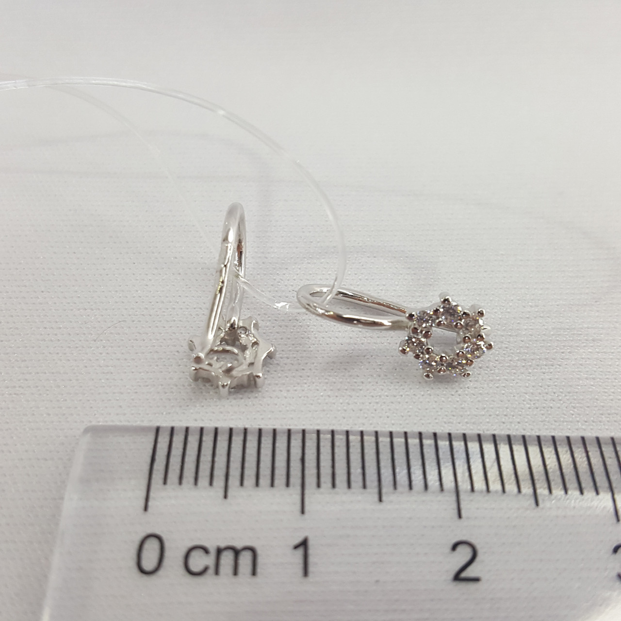 Серьги из серебра с фианитами Diamant 94-120-00675-1 покрыто родием коллекц. Принцессы - фото 3 - id-p82971612