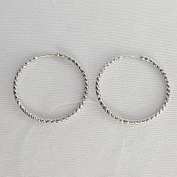 Серьги конго из серебра с алмазной гранью SOKOLOV 94140030 серебро с родием коллекц. SKLV