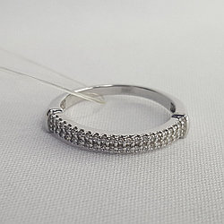Кольцо из серебра с фианитами SOKOLOV 94011573 покрыто  родием