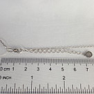 Колье из серебра с бриллиантом SOKOLOV 87070013 покрыто  родием карабинный замок, фото 3