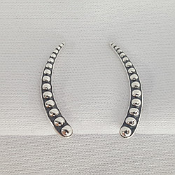 Серьги из серебра Diamant 95-120-01490-1 черненное серебро