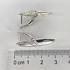 Серьги из серебра с фианитами Diamant 94-120-01466-1 покрыто  родием, фото 3