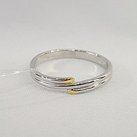 Кольцо из золочёного серебра Diamant 94-110-01589-1 покрыто родием