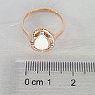 Кольцо из золочёного серебра с фианитами и эмалью Diamant 93-110-01592-1 позолота, фото 3