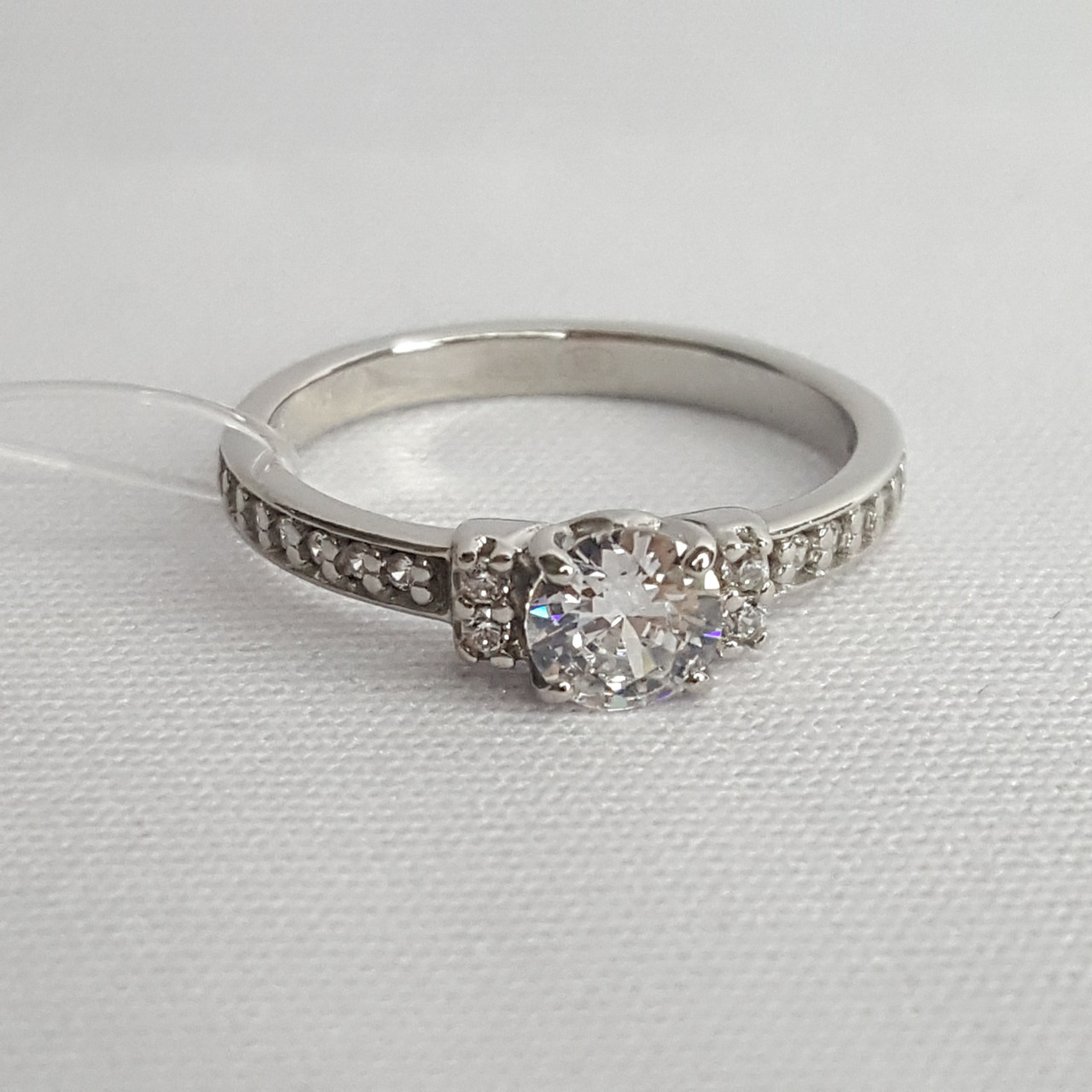 Кольцо из серебра с фианитами Diamant 94-110-01556-1 серебро с родием
