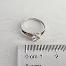 Кольцо из серебра с фианитом Diamant 94-110-01550-1 серебро с родием, фото 4