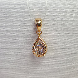 Подвеска из золочёного серебра с фианитами SOKOLOV 93030421 серебро с позолотой