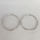 Серьги конго из серебра с алмазной гранью SOKOLOV 94140015 серебро с родием коллекц. SKLV, фото 2