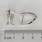 Серьги из серебра с фианитами SOKOLOV 94025276 покрыто  родием с английским замком, фото 3
