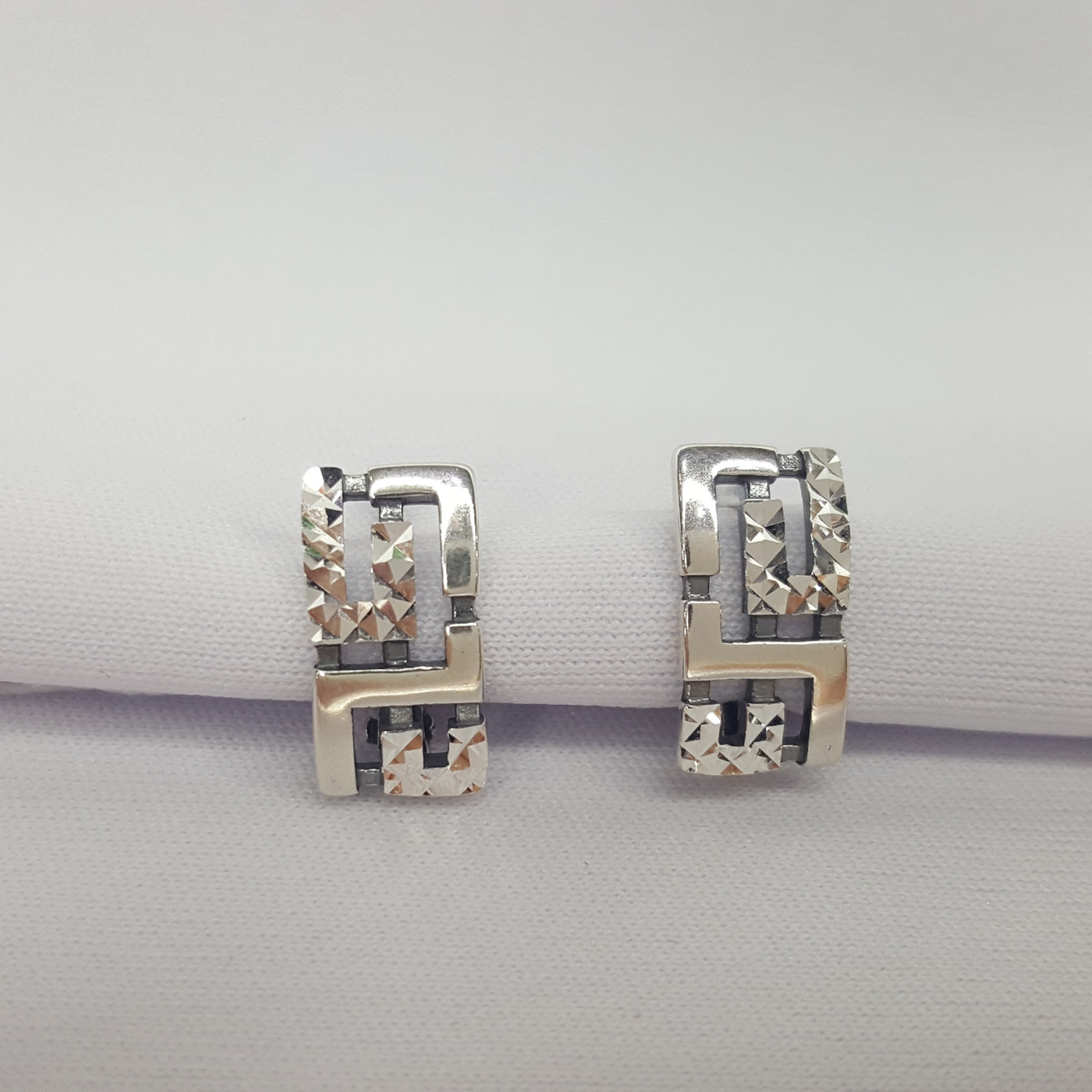 Серьги из серебра с фианитами Красная Пресня 33013786-5, фото 1