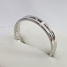 Обручальное кольцо из серебра с фианитом SOKOLOV 94110034 покрыто  родием, фото 2