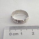 Обручальное кольцо из серебра  Aquamarine 54799.5 покрыто  родием, фото 3