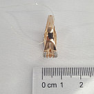 Серебряное кольцо  Фианит Aquamarine 67227А.6, фото 4