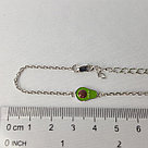 Серебряный браслет классический Эмаль Aquamarine 74637.5 вставка эмаль коллекц. Happy, фото 2