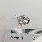 Подвеска из серебра с фианитом Diamant 94-130-01161-1 покрыто  родием коллекц. На рождение, фото 2
