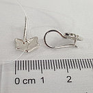 Серьги из серебра с эмалью Diamant 94-120-00654-1 покрыто  родием, фото 3