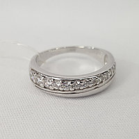 Кольцо из серебра с фианитами SOKOLOV 94012611 покрыто родием