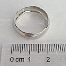 Обручальное кольцо из серебра SOKOLOV 94110035 покрыто  родием, фото 3