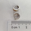 Детские серьги из серебра  Фианит Aquamarine 43053Е.5 покрыто  родием, фото 3
