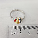 Кольцо из серебра с эмалью Diamant 94-110-01451-1 покрыто  родием, фото 3