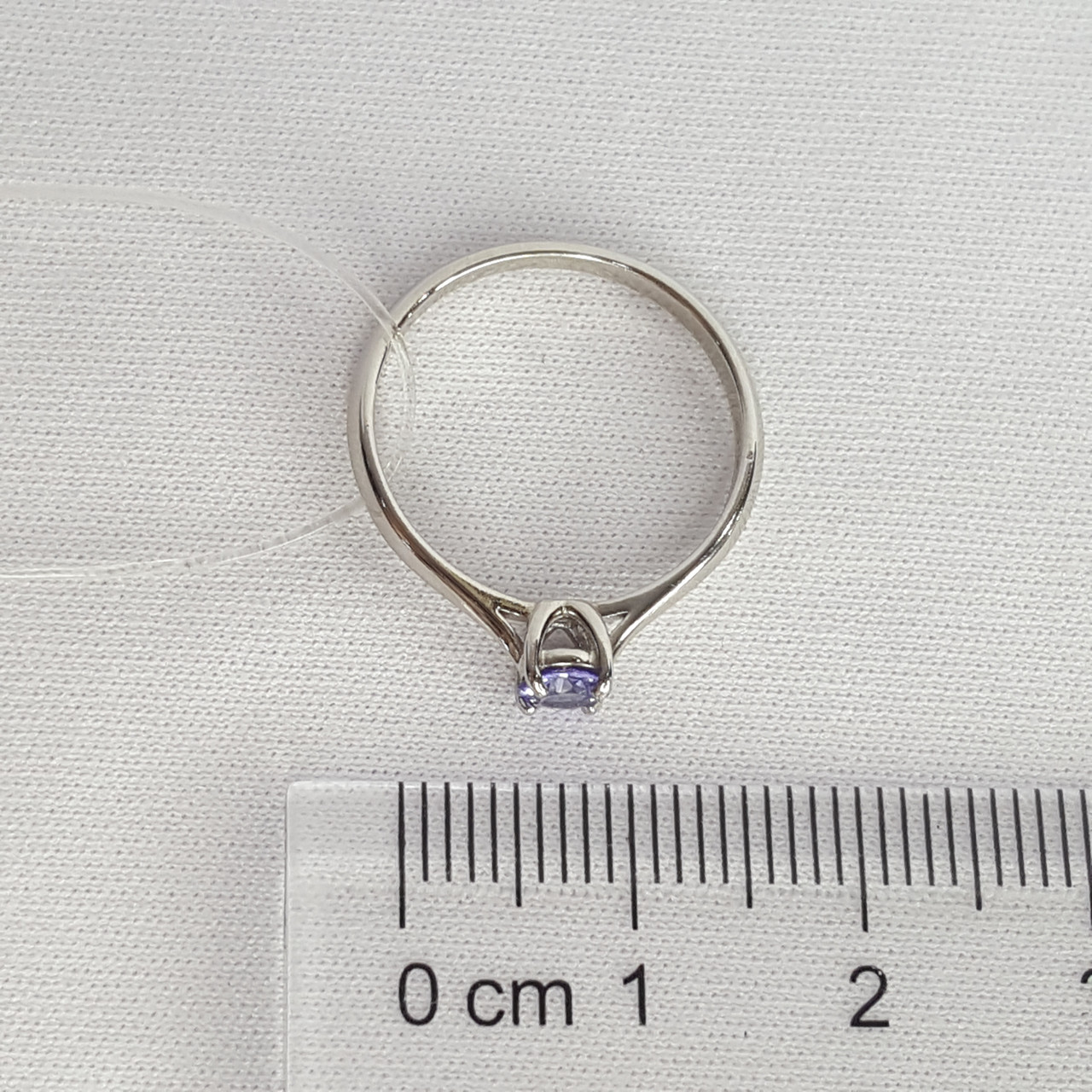 Кольцо из серебра с танзанитом SOKOLOV 92012111 покрыто родием - фото 3 - id-p101923772