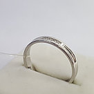 Обручальное кольцо из серебра с фианитом SOKOLOV 94110036 покрыто  родием, фото 2