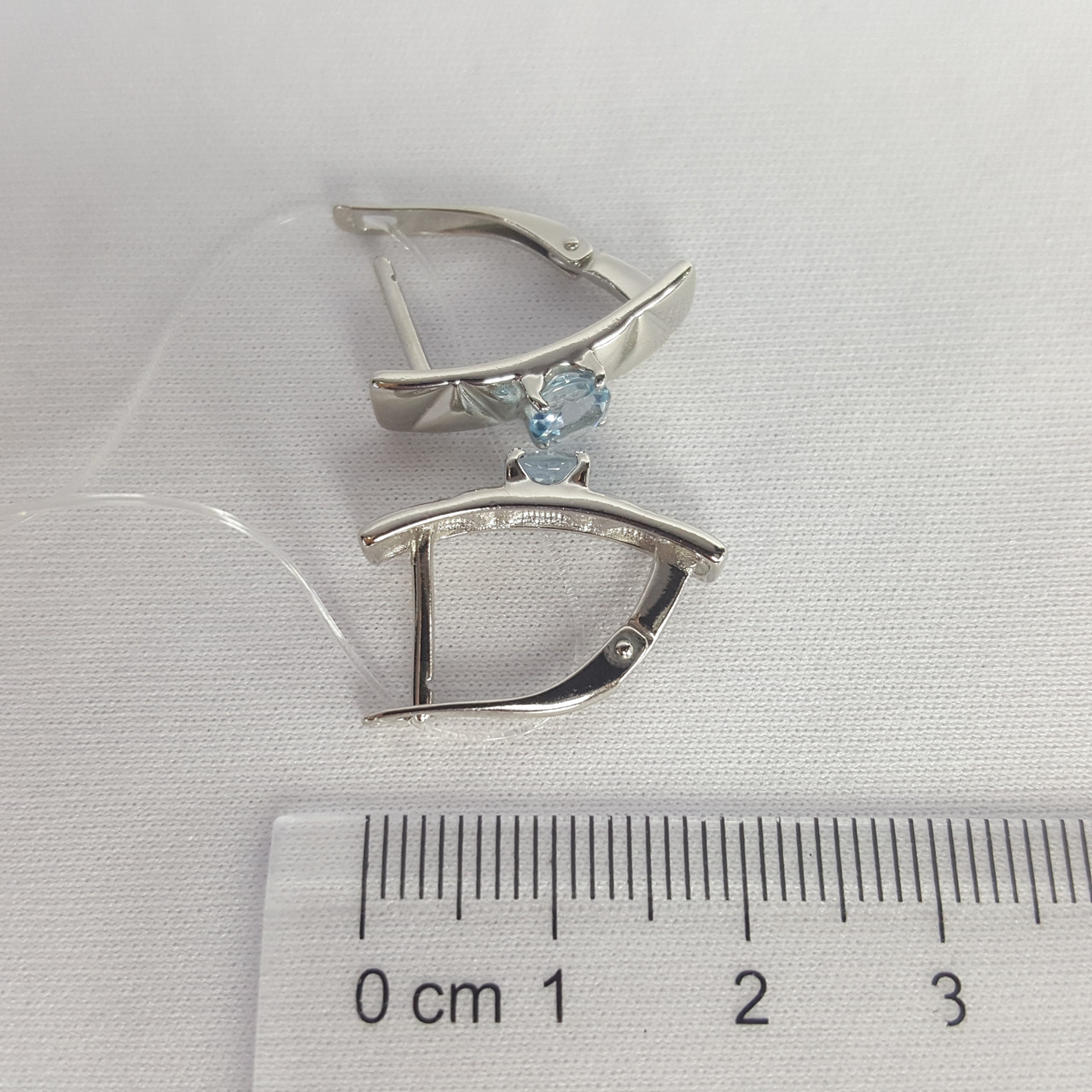 Серьги из серебра с топазами Diamant 94-320-00793-1 покрыто родием - фото 3 - id-p82970831