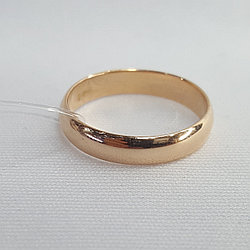 Серебряное обручальное кольцо  Aquamarine 50346.6 позолота коллекц. Love story