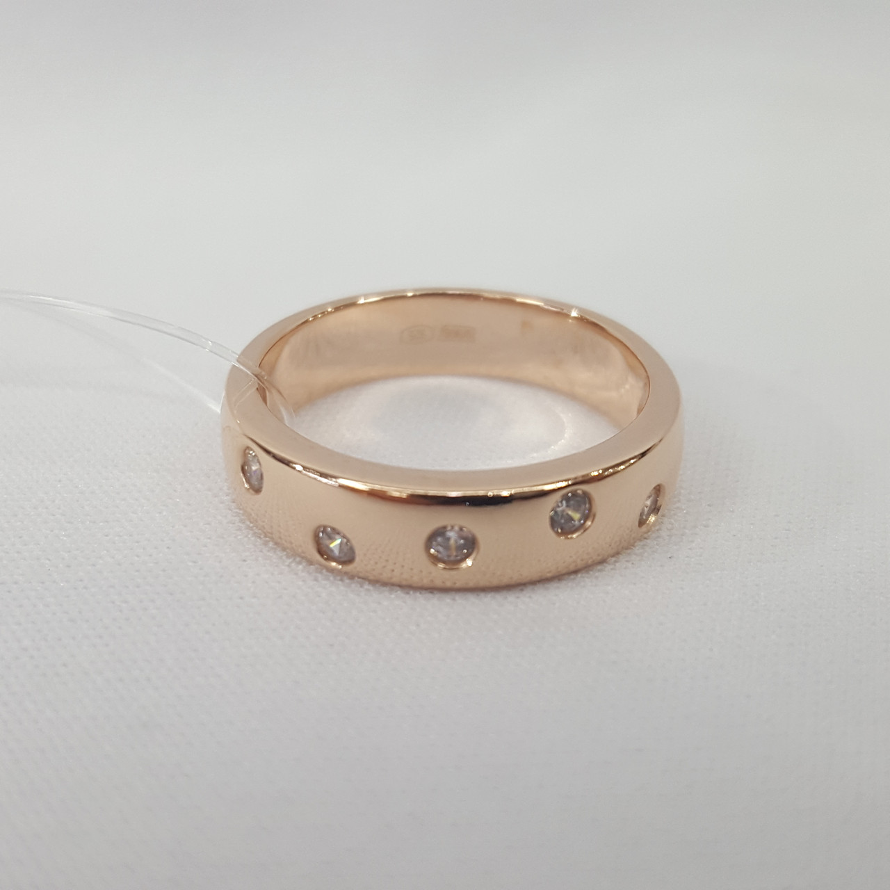 Кольцо из золочёного серебра с фианитами Diamant 93-110-01515-1 серебро с позолотой
