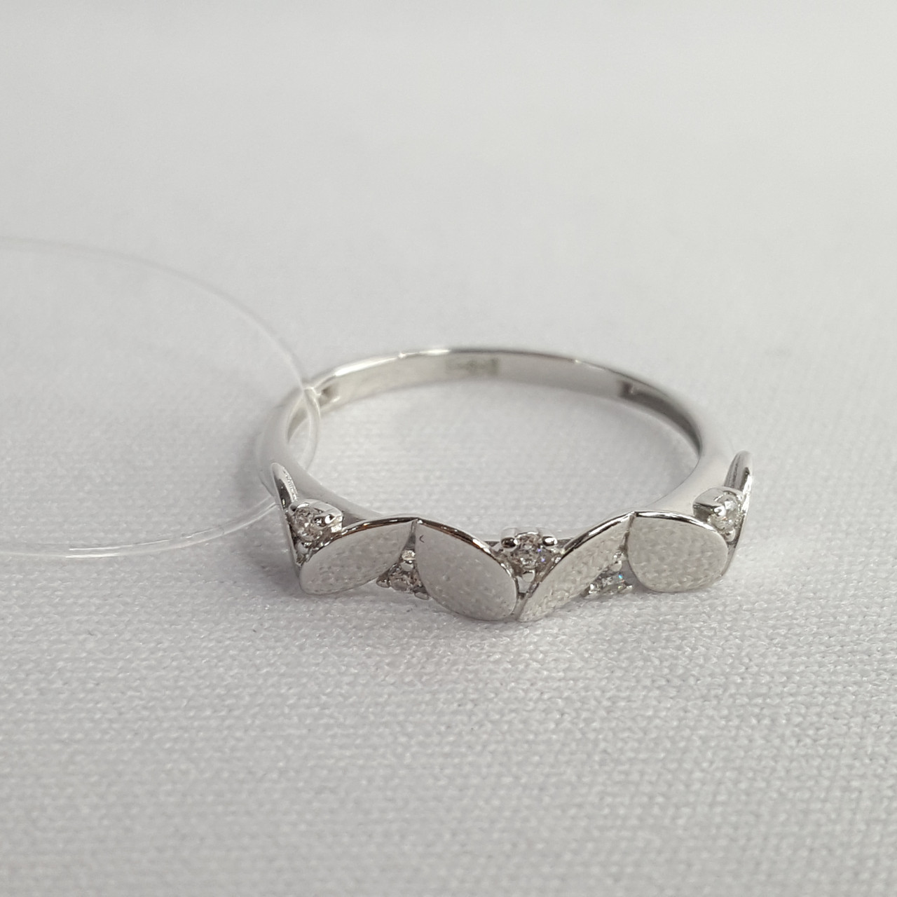 Серебряное кольцо Фианит Aquamarine 68865А.5 коллекц. Тея