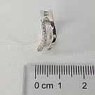 Серебряное кольцо  Фианит Aquamarine 67547А.5 серебро с родием, фото 4
