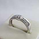 Серебряное кольцо  Фианит Aquamarine 665641А.5, фото 3