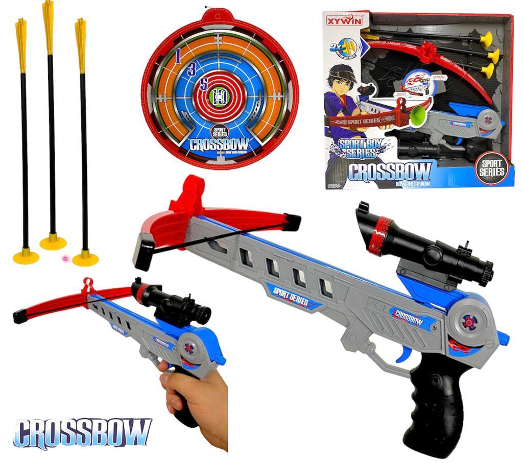 9821 Sportboy series "Crossbow" Арбалет + 3 стрелы с лазерным прицелом 33*36 см