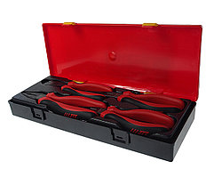 JTC Набор инструментов губцевых 4 предмета (тонкогубцы, пассатижи, бокорезы) в кейсе JTC