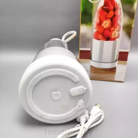 Блендер-бутылка портативный mini Fresh Juice 420мл с зарядкой от USB (Белый) - фото 7 - id-p109385290