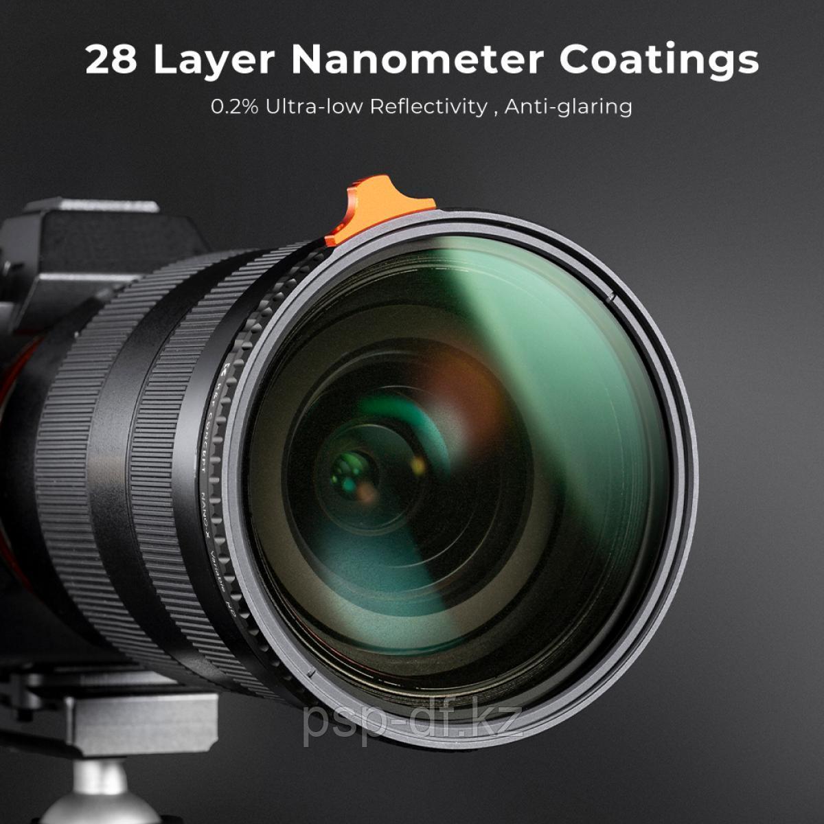 Фильтр K&F Concept Nano-X 52mm Variable ND Filter ND2-ND400 (9 Stop) - фото 2 - id-p109385292